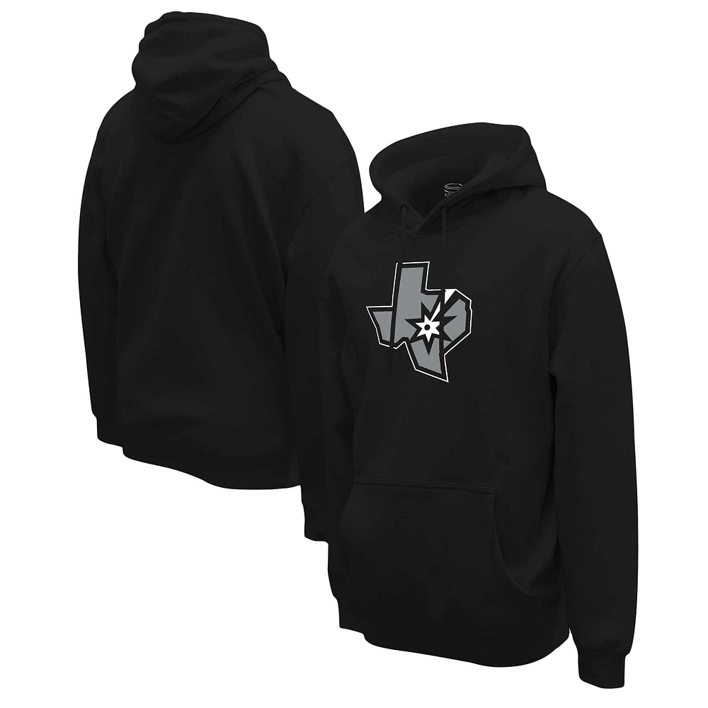 Unisex Stadium Essentials  Black San Antonio Spurs Primary Logo Pullover Hoodie