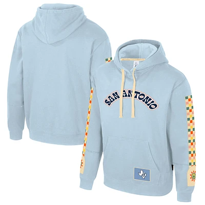 Unisex Stadium Essentials Light Blue San Antonio Spurs 2024/25 City Edition Star Pullover Hoodie