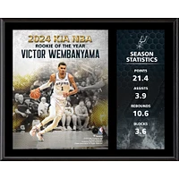 Victor Wembanyama San Antonio Spurs 12"x 15" 2024 NBA Rookie of the Year Sublimated Plaque