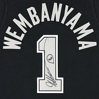 Victor Wembanyama San Antonio Spurs Autographed Black Nike Statement Edition Swingman Jersey - With Alien Head Drawing