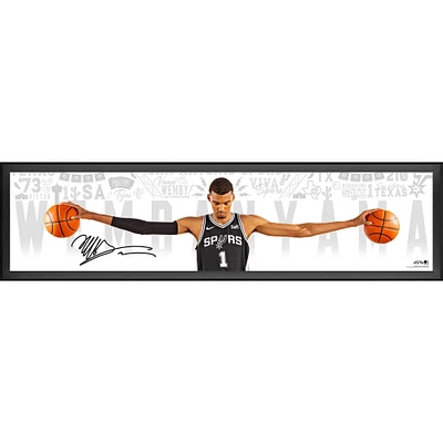 Victor Wembanyama San Antonio Spurs Autographed Framed 84" x 20" Wingspan Photograph 