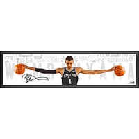 Victor Wembanyama San Antonio Spurs Autographed Framed 84" x 20" Wingspan Photograph 