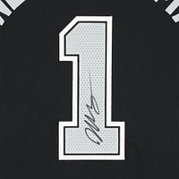 Victor Wembanyama San Antonio Spurs Autographed Jordan Brand Black Statement Edition Authentic Jersey
