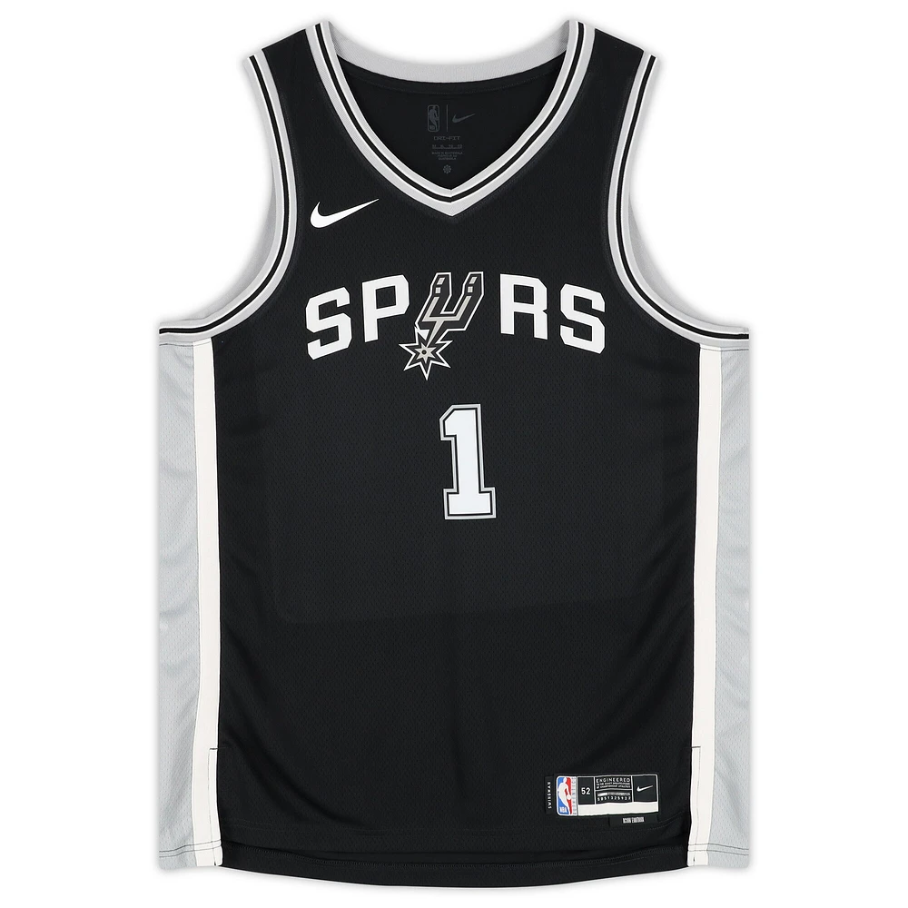Victor Wembanyama San Antonio Spurs Autographed Nike Icon Swingman Jersey