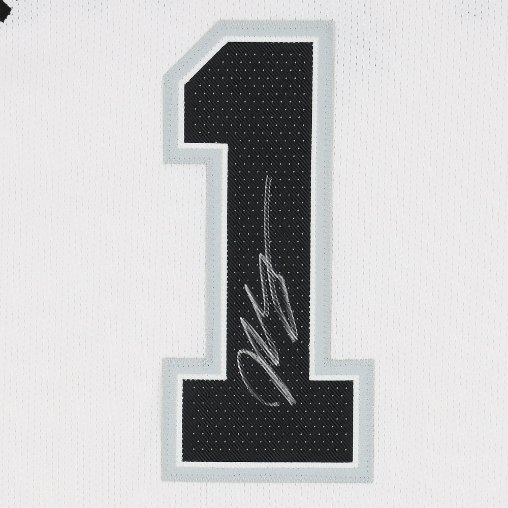 Victor Wembanyama San Antonio Spurs Autographed Nike White Association Edition Authentic Jersey with Sponsor Patch