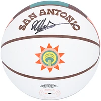 Victor Wembanyama San Antonio Spurs Autographed Wilson 2023-24 City Collector Basketball