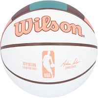 Victor Wembanyama San Antonio Spurs Autographed Wilson 2023-24 City Collector Basketball