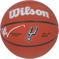 Victor Wembanyama San Antonio Spurs Autographed Wilson 2023 NBA Draft Team Logo Basketball