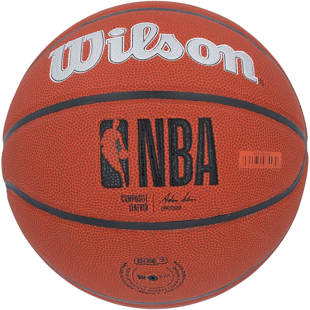 Victor Wembanyama San Antonio Spurs Autographed Wilson 2023 NBA Draft Team Logo Basketball