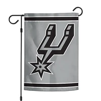 WinCraft San Antonio Spurs Drapeau de jardin double face 12 po x 18 po