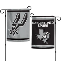 WinCraft San Antonio Spurs Drapeau de jardin double face 12 po x 18 po