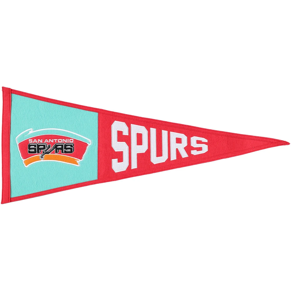 WinCraft San Antonio Spurs Fanion avec logo rétro 13" x 32"