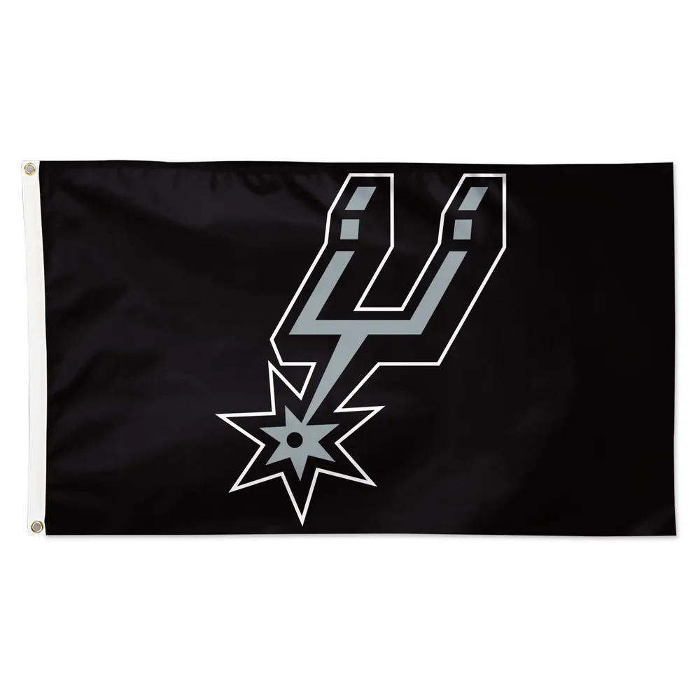 WinCraft San Antonio Spurs 3' x 5' Logo principal simple face - Drapeau