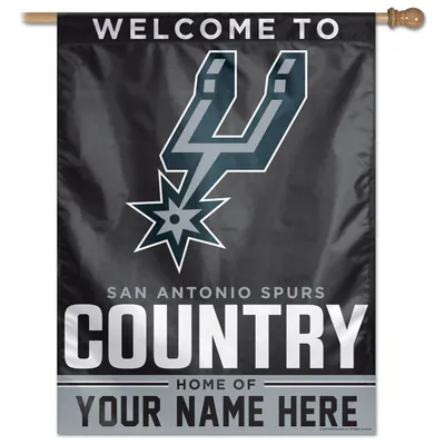San Antonio Spurs WinCraft Personalized 27'' x 37'' 1-Sided Vertical Banner