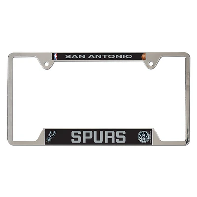 WinCraft San Antonio Spurs Cadre de plaque d'immatriculation en métal avec logo principal