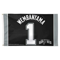 WinCraft Victor Wembanyama San Antonio Spurs 3' x 5' Single-Sided Deluxe Flag