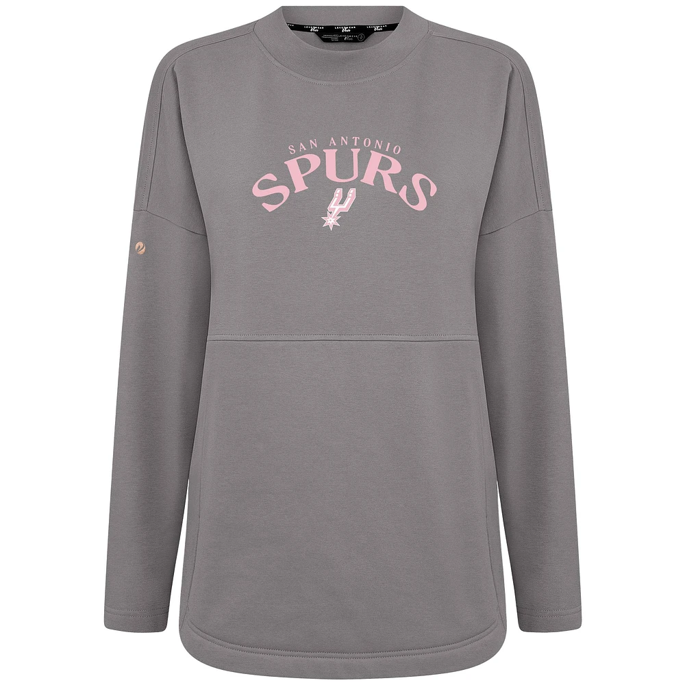 Sweat-shirt à enfiler Beaudry gris pour femme, motif fête des mères, San Antonio Spurs