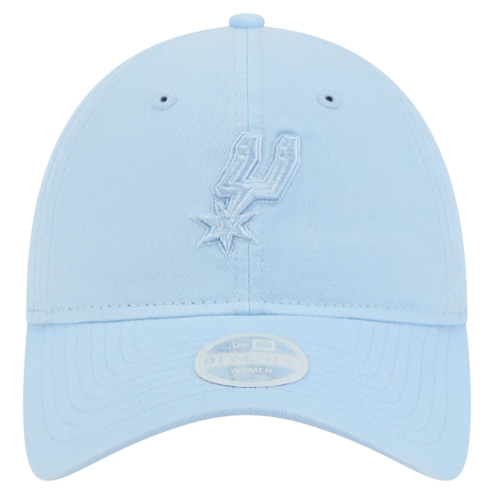 Women's New Era Light Blue San Antonio Spurs Colorpack 9TWENTY Adjustable Hat