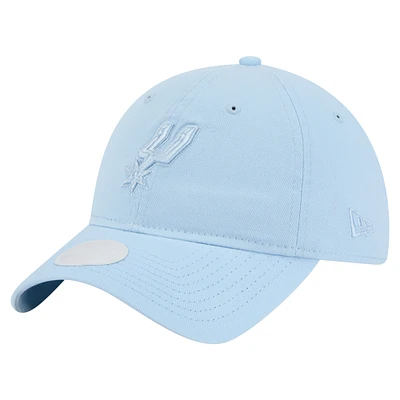 Women's New Era Light Blue San Antonio Spurs Colorpack 9TWENTY Adjustable Hat