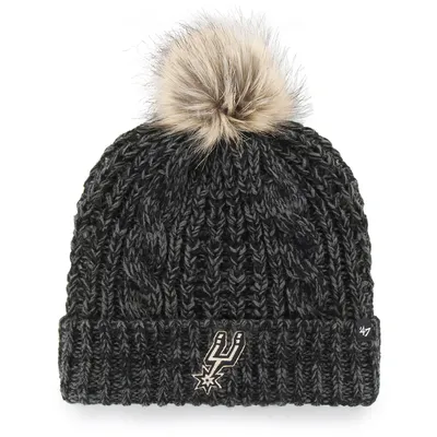 San Antonio Spurs '47 Women's Meeko Cuffed Knit Hat with Pom - Black