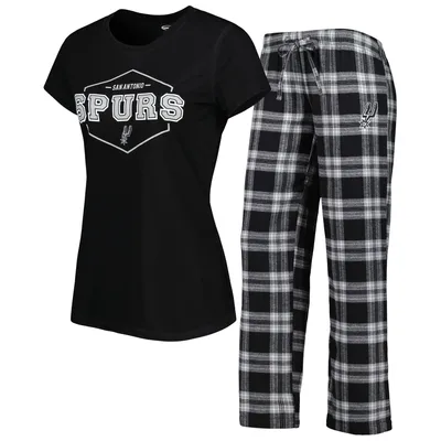 Women's Miami Marlins Concepts Sport Black/Gray Badge T-Shirt & Pajama Pants  Sleep Set