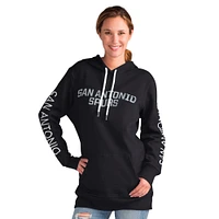 Women's G-III 4Her by Carl Banks Black San Antonio Spurs Base Coach Pullover Hoodie