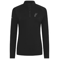 Haut noir à fermeture éclair quart de tour Flex Insignia 2.0 San Antonio Spurs pour femme