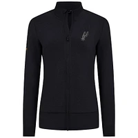 Veste zippée intégrale Shine noire Levelwear pour femme des San Antonio Spurs