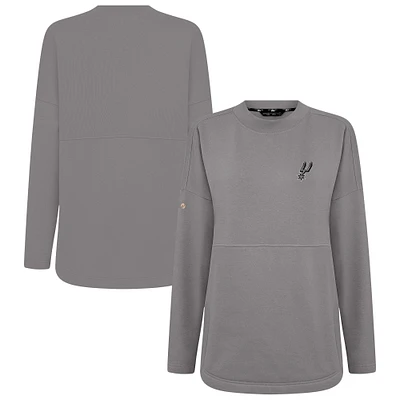 Sweat-shirt gris Levelwear Beaudry pour femme des San Antonio Spurs