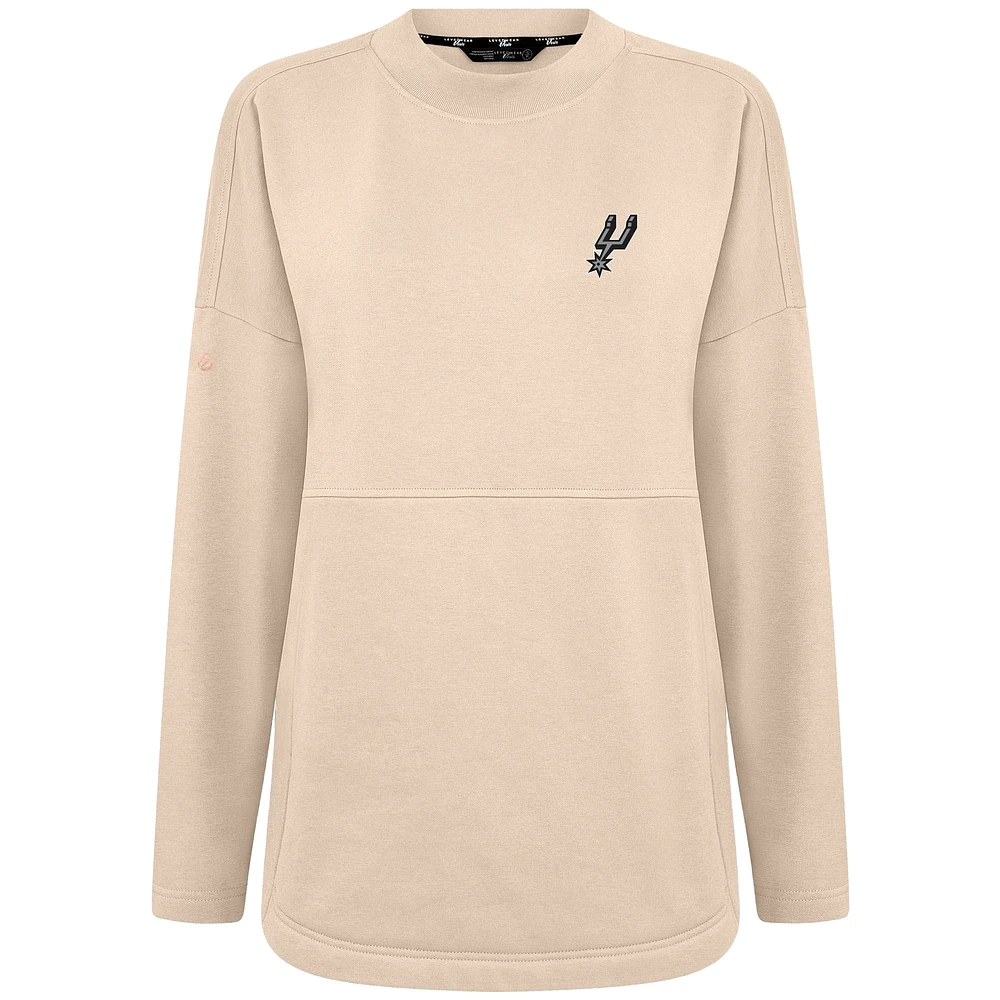 Women's Levelwear Khaki San Antonio Spurs Beaudry Pullover Sweatshirt