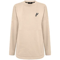 Women's Levelwear Khaki San Antonio Spurs Beaudry Pullover Sweatshirt