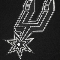 Women's Pro Standard Black San Antonio Spurs Paint The City Cropped Pullover Sweatshirt