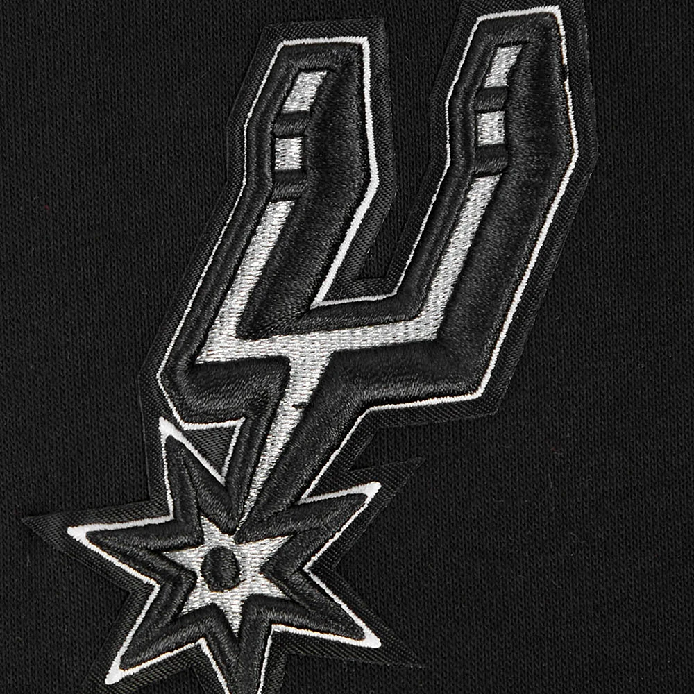 Women's Pro Standard Black San Antonio Spurs Paint The City Cropped Pullover Sweatshirt