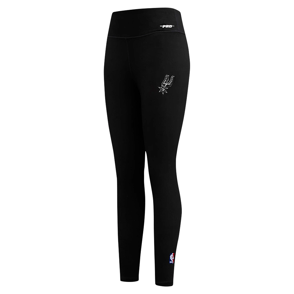 Women's Pro Standard Black San Antonio Spurs Paint the City Tri-Blend Jersey Leggings