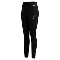 Women's Pro Standard Black San Antonio Spurs Paint the City Tri-Blend Jersey Leggings