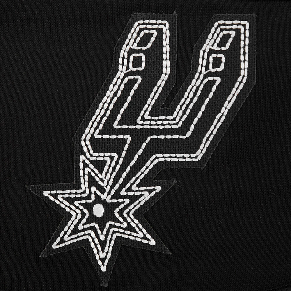 Women's Pro Standard Black San Antonio Spurs Paint the City Tri-Blend Jersey Leggings