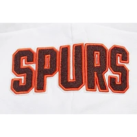 Sweat à capuche court Pro Standard blanc San Antonio Spurs 2023/24 City Edition pour femme