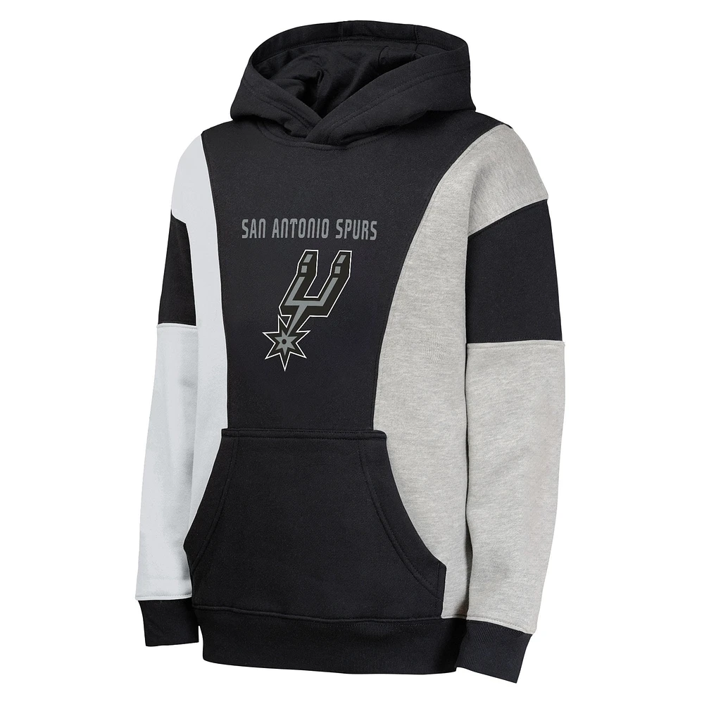 Sweat à capuche noir Ace the Hole pour jeunes San Antonio Spurs
