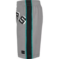 Youth Gray San Antonio Spurs Hardwood Classics Throwback Big Face Mesh Shorts