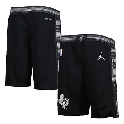 Youth Jordan Brand Black San Antonio Spurs Statement Edition Swingman Performance Shorts