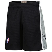 Youth Mitchell & Ness Black San Antonio Spurs Hardwood Classics Swingman Shorts