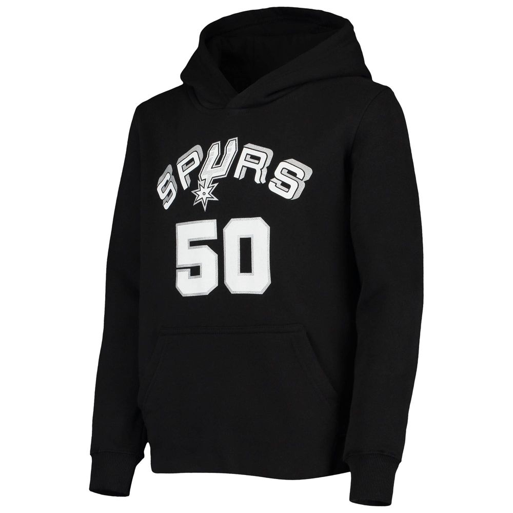 Youth Mitchell & Ness David Robinson Black San Antonio Spurs Hardwood Classics Name Number Pullover Hoodie