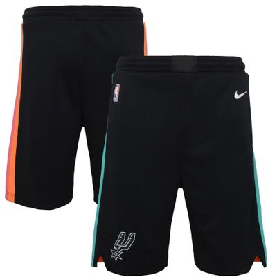 Youth Nike Black San Antonio Spurs 2020/21 City Edition Swingman Shorts