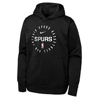 Youth Nike Black San Antonio Spurs Performance Practice Spotlight Pullover Hoodie