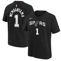 T-shirt avec nom et numéro Icon San Antonio Spurs Victor Wembanyama pour jeune