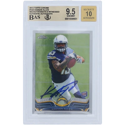 Keenan Allen San Diego Chargers Autographed 2013 Topps Chrome #14 Beckett Fanatics Witnessed Authenticated 9.5/10 Rookie Card