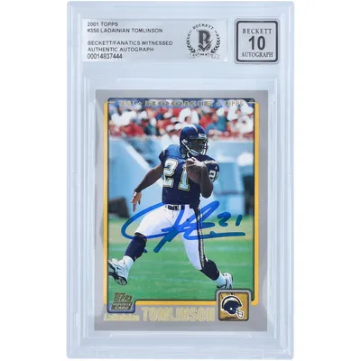 Lids LaDainian Tomlinson San Diego Chargers Autographed 2008 Upper Deck  Heroes of Football #57 #16/25 SGC Authenticated 10 Card