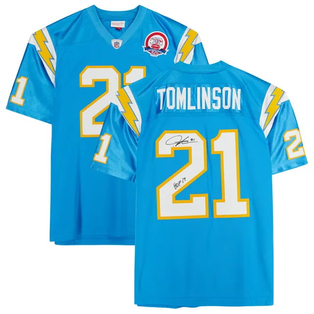 Women's Mitchell & Ness LaDainian Tomlinson Powder Blue Los Angeles Chargers Legacy Replica Player Jersey Size: Medium