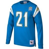 Men's Mitchell & Ness LaDainian Tomlinson Powder Blue San Diego Chargers 2009 Retired Player Name Number Long Sleeve T-Shirt