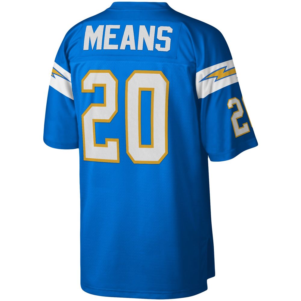 Men's Mitchell & Ness Natrone Means Powder Blue San Diego Chargers Retired Player - Replica Jersey